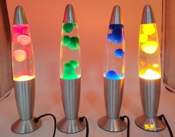 Lampă cu Lavă Retro, Decorativă din Aluminiu, 34 cm - imagine 4