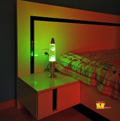 Lampă cu Lavă Retro, Decorativă din Aluminiu, 34 cm - imagine 3