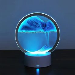 Lampa LED cu nisip miscator si telecomanda 16 culori