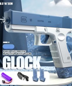 Pistol cu apă Glock 18. Albastru