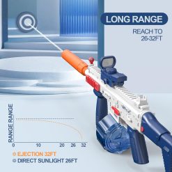 Pistol Electric cu Apă SCAR Automat, Înălțător și 2 Încărcătoare - imagine 3