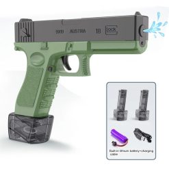 Pistol Electric cu Apă Glock 18 Verde - imagine 3