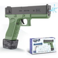 Pistol Electric cu Apă Glock 18 Verde - imagine 4