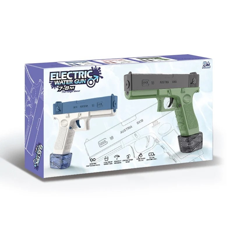 Pistol cu apă Glock 18. Verde - imagine 6