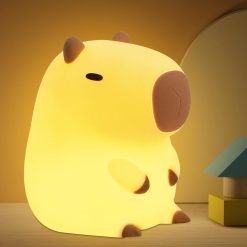 Lampă de Noapte pentru Copii Capybara din Silicon, USB - imagine 3
