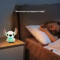 Lampă de Noapte pentru Copii Stitch din Silicon, USB - imagine 4