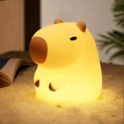 Lampă de Noapte pentru Copii Capybara din Silicon, USB - imagine 4