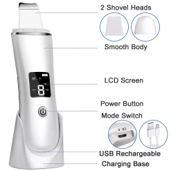 Spatulă cu Ultrasunete C7 – Curățare Facială și Terapie cu Ioni - imagine 7