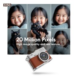 Mini Aparat Foto Digital Retro S150 1080p Full HD cu Card 32GB Inclus - imagine 5
