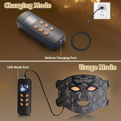 Masca LED Fototerapie din Silicon cu Lumina NIR 850nm – 240 LED-uri - imagine 10