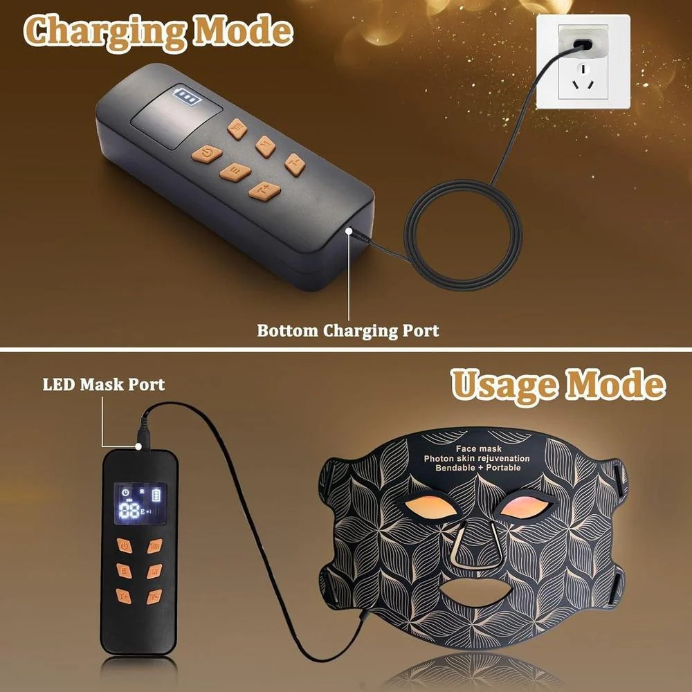 Masca LED Fototerapie din Silicon cu Lumina NIR 850nm – 240 LED-uri - imagine 10